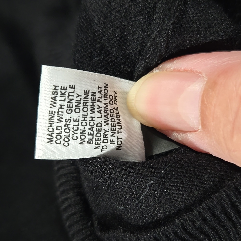 Express Black Rhinestone Button-Up Cardigan - Picture 7 of 13